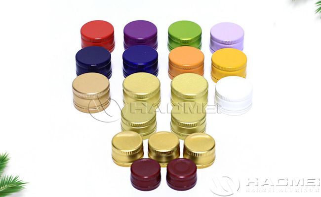 Aluminum ROPP caps for glass bottles