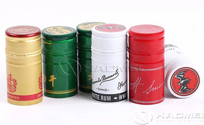 aluminum closures for alcohol bottles